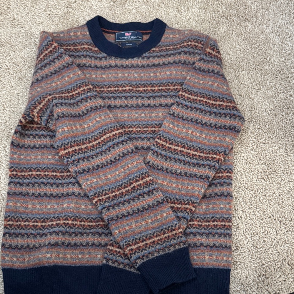 Brooks Brothers Men's Multicolor Striped Crewneck Sweater